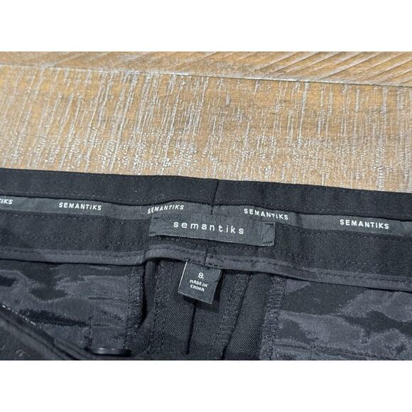 Semantiks Black Wool Blend Dress Pants - Size 8 - Picture 2 of 10